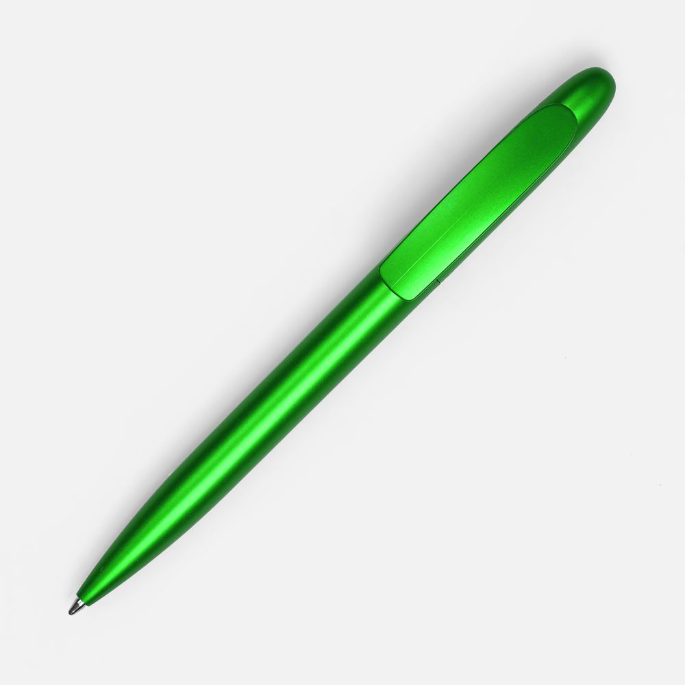 Ручка шариковая Moor Silver, ver.2, зеленый металлик / Миниатюра WWW (1000)
