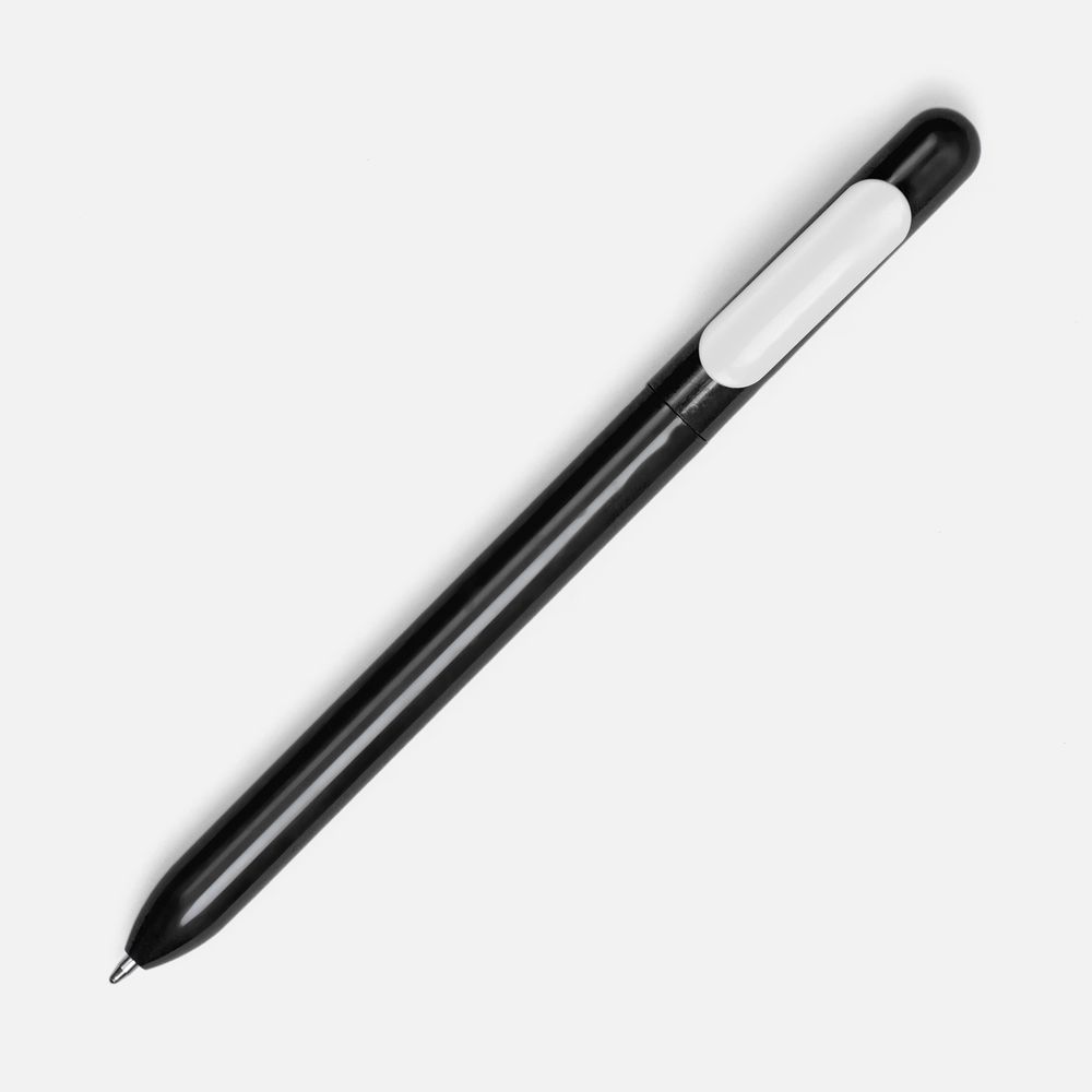 Ручка шариковая Slider, черная с белым / Миниатюра WWW (1000)