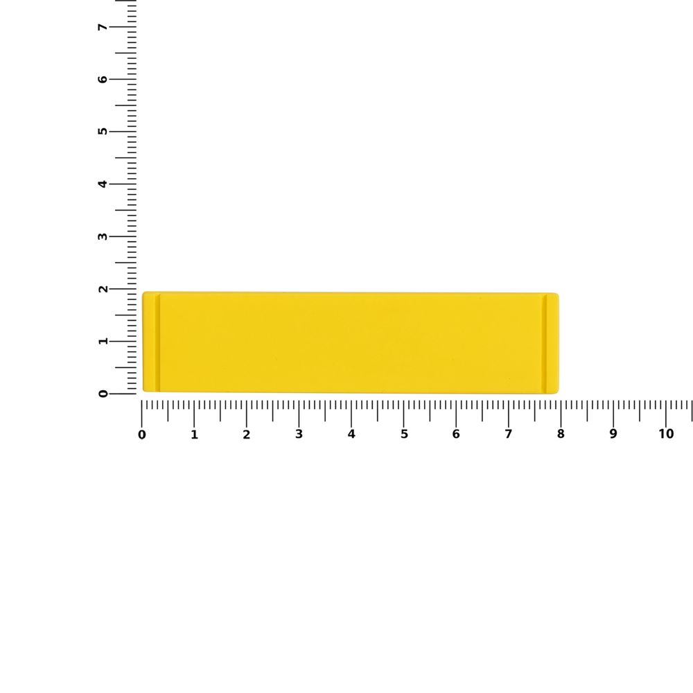 Лейбл из ПВХ Dzeta, S, желтый / Миниатюра WWW (1000)