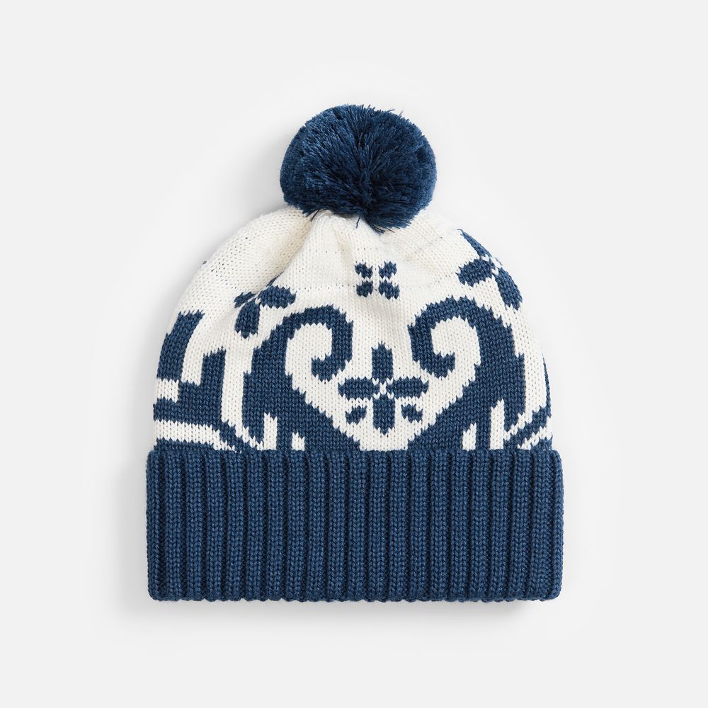 Шапка Wintertude, синяя с белым / Миниатюра WWW (1000)