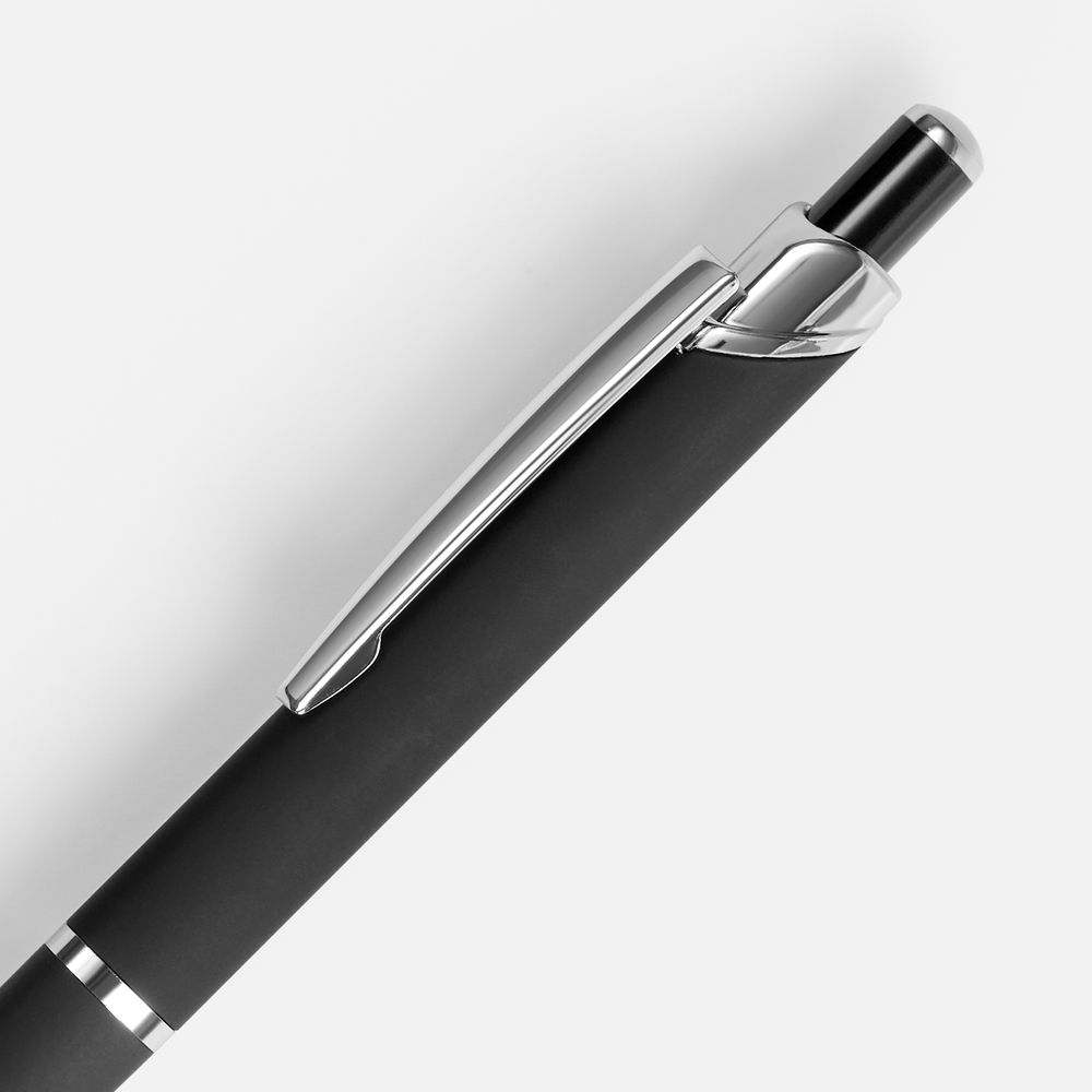 Ручка шариковая Chromos Soft Touch, черная / Миниатюра WWW (1000)