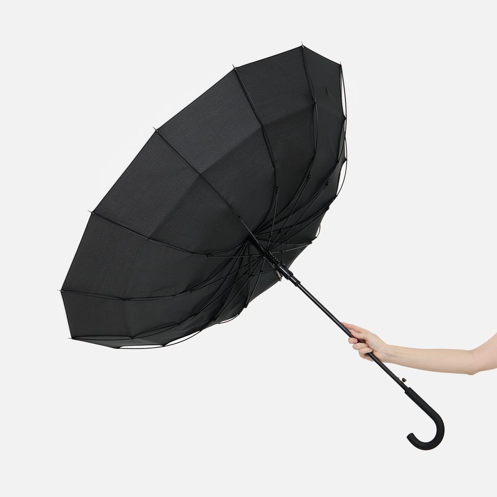 Зонт-трость Sombrella, черный / Миниатюра WWW (1000)
