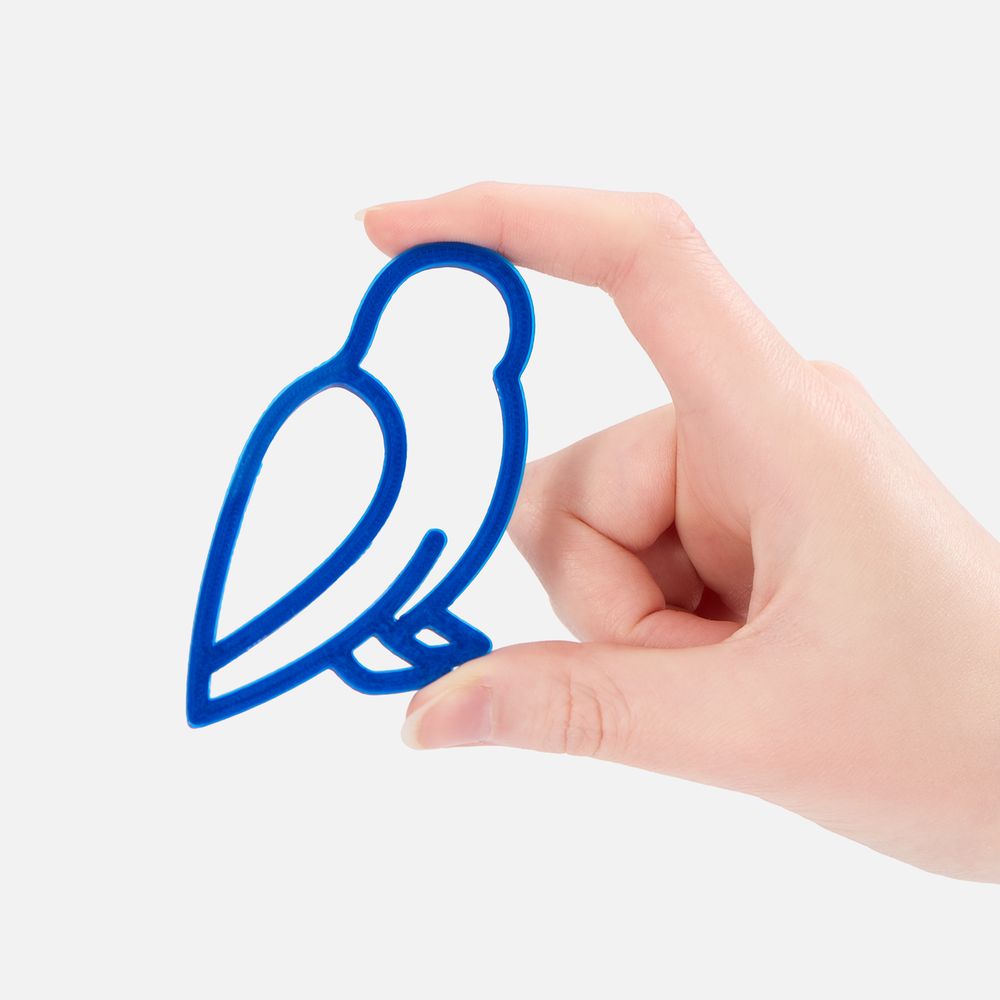 Подвеска «Сова», 3D-печать, синяя / Миниатюра WWW (1000)