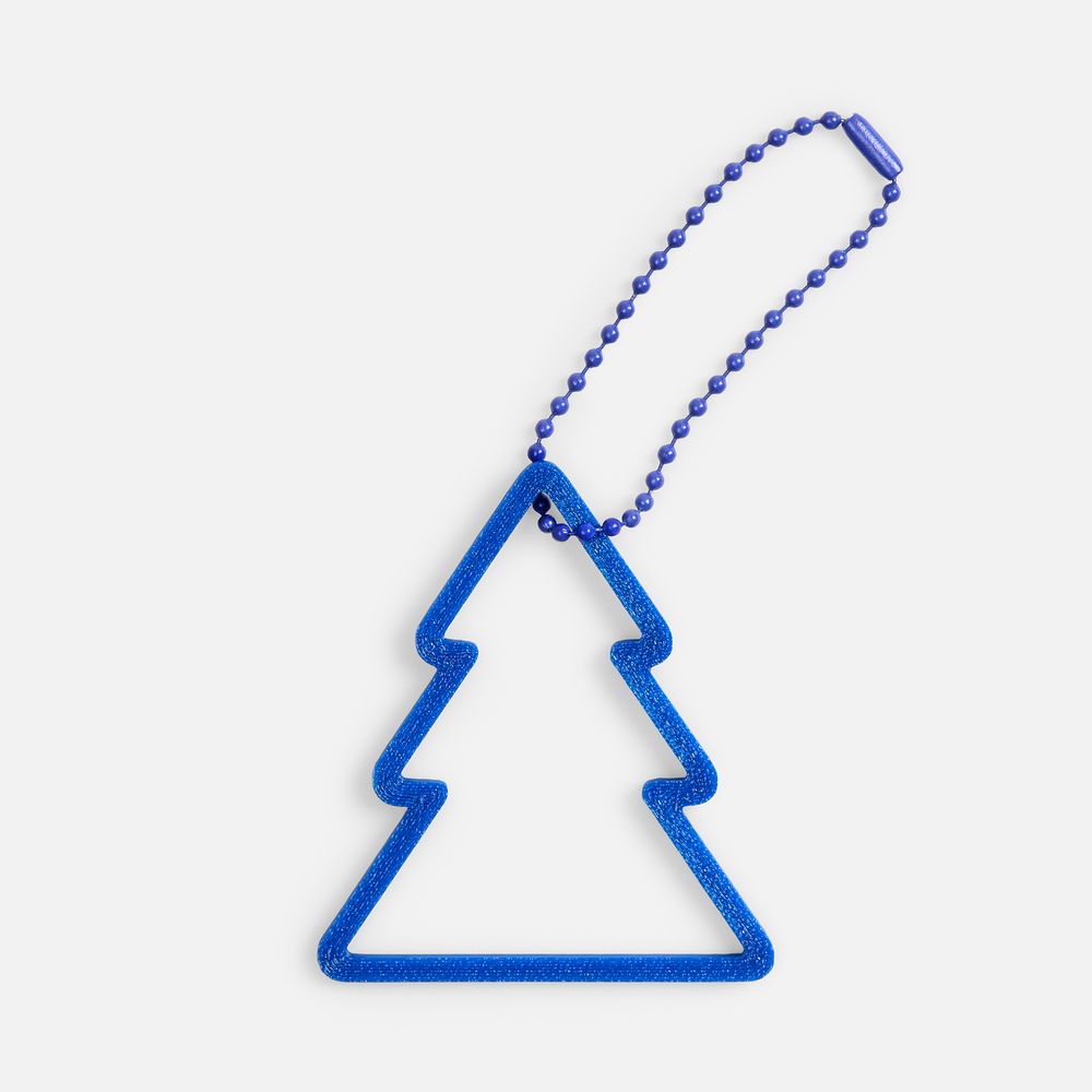 Подвеска «Елочка», 3D-печать, синяя / Миниатюра WWW (1000)