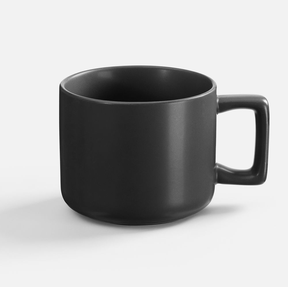 Чашка Jumbo в коробке матовая, черная / Миниатюра WWW (1000)