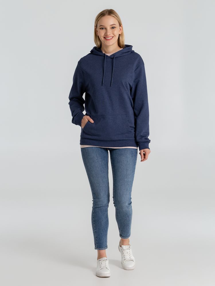 Толстовка с капюшоном унисекс Hoodie, синий меланж / Миниатюра WWW (1000)