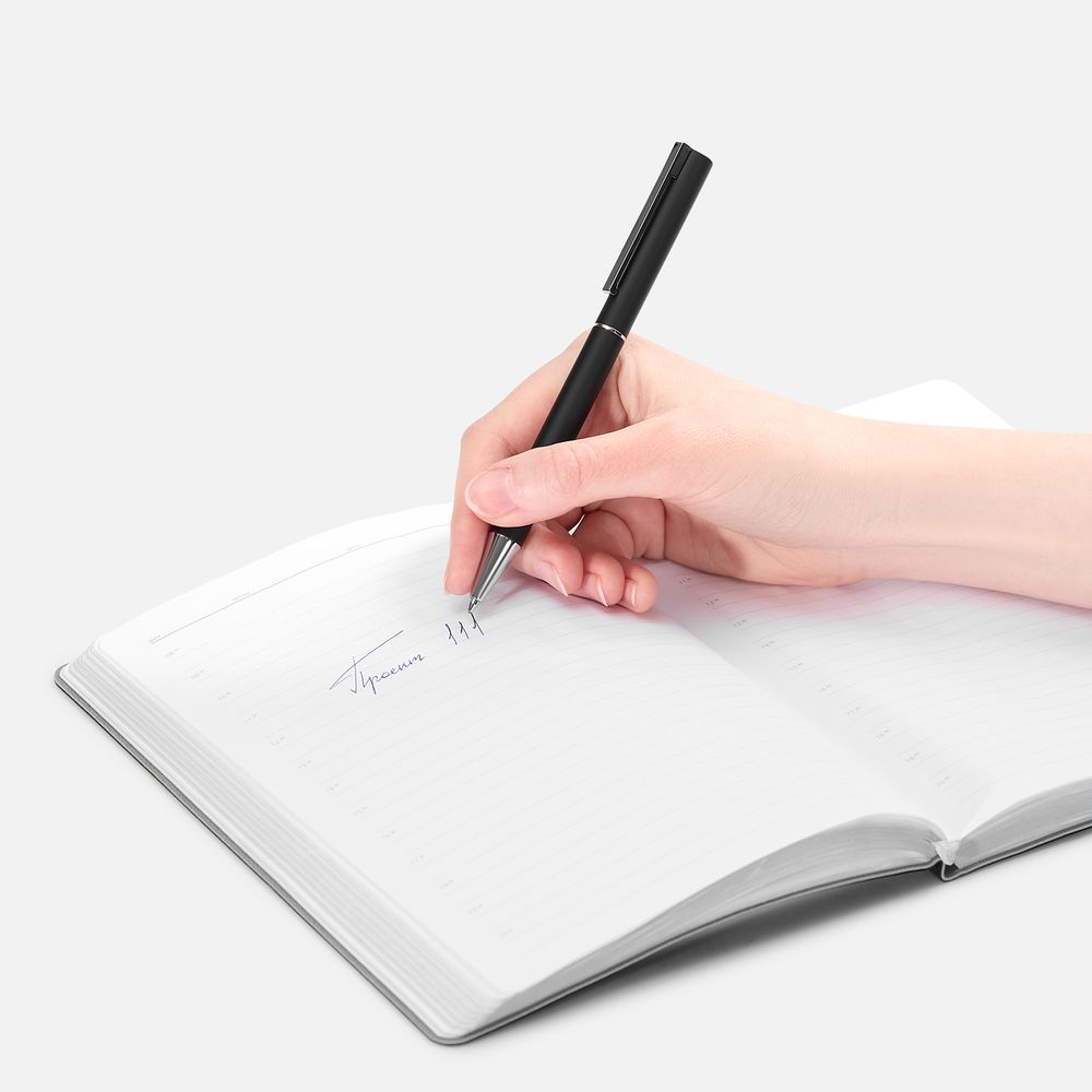 Ручка шариковая Blade Soft Touch, черная / Миниатюра WWW (1000)