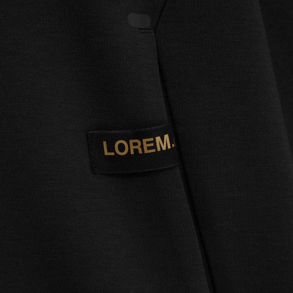 Худи унисекс Begi, черное / Миниатюра нанесения (1000)