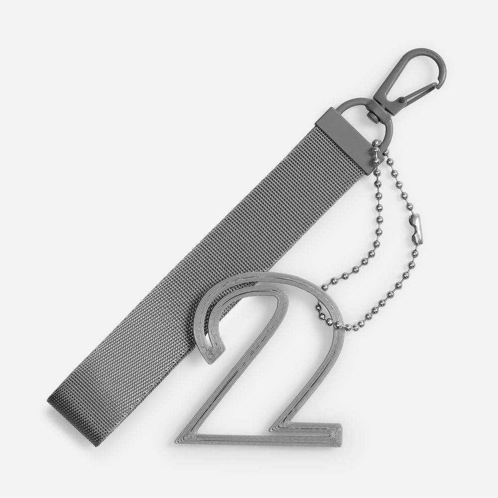 Подвеска Symbol, 3D-печать на заказ, цифра 2 / Миниатюра WWW (1000)