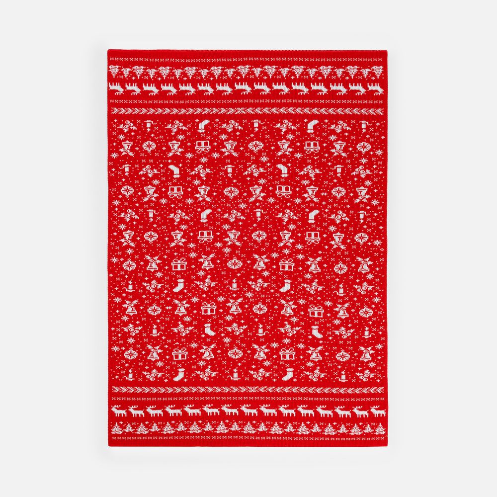 Плед Holidale, красный с молочным / Миниатюра WWW (1000)