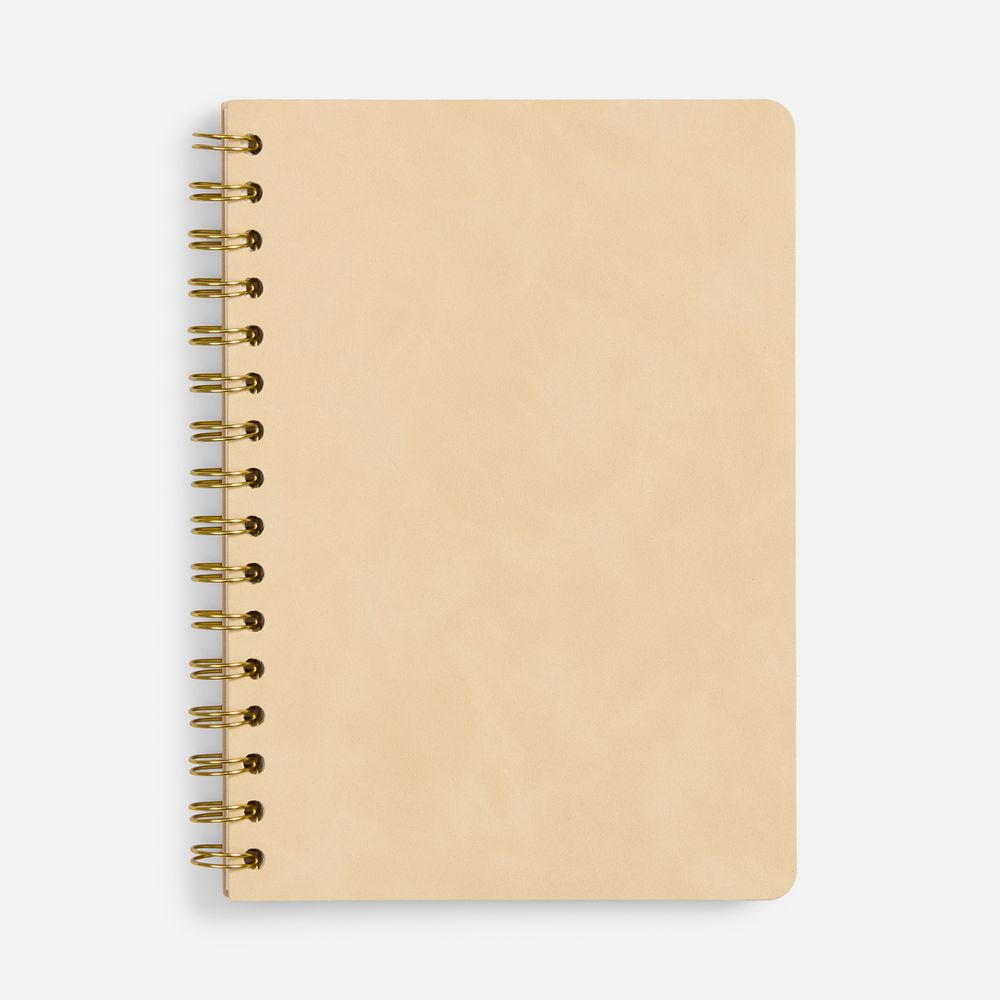 Ежедневник Spiral, недатированный, бежевый / Миниатюра WWW (1000)