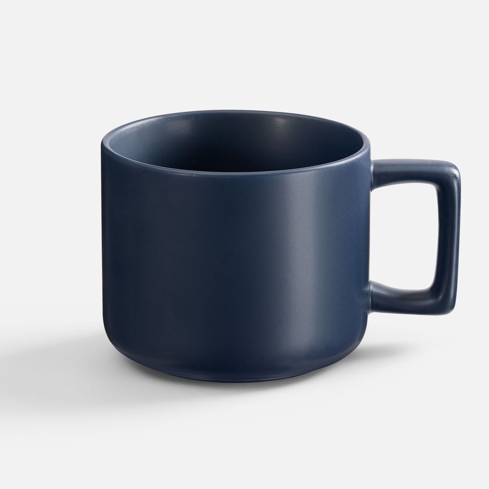 Чашка Jumbo в коробке матовая, темно-синяя / Миниатюра WWW (1000)