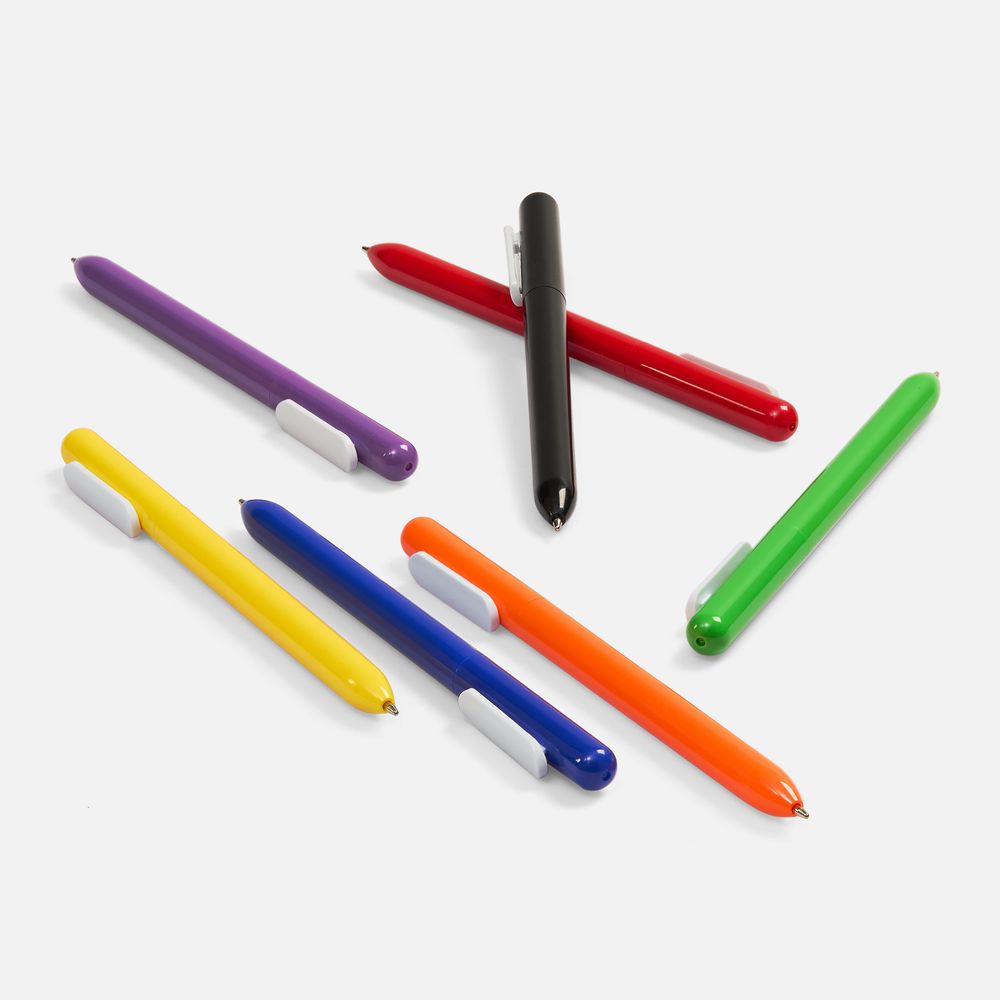 Ручка шариковая Slider, черная с белым / Миниатюра WWW (1000)