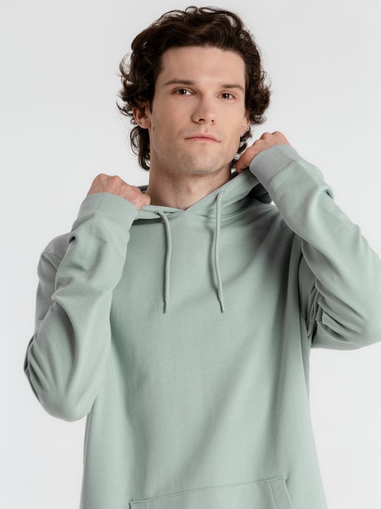 Толстовка с капюшоном унисекс Hoodie, серо-зеленая / Миниатюра WWW (1000)