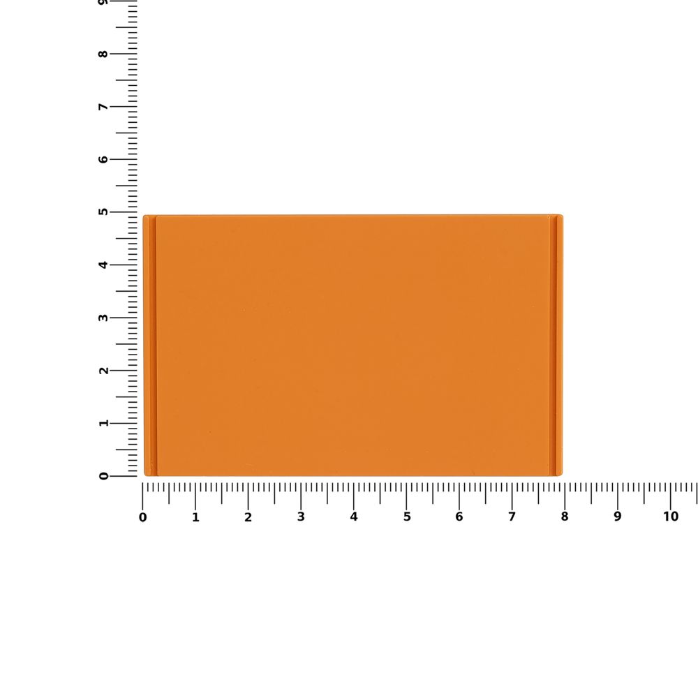 Лейбл из ПВХ Dzeta, XL, оранжевый / Миниатюра WWW (1000)