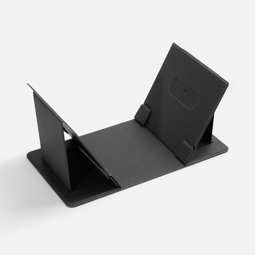 Складной стол для ноутбука с беспроводной зарядкой Kickstand Table, серый / Миниатюра WWW (1000)