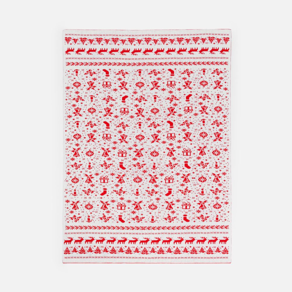 Плед Holidale, красный с молочным / Миниатюра WWW (1000)