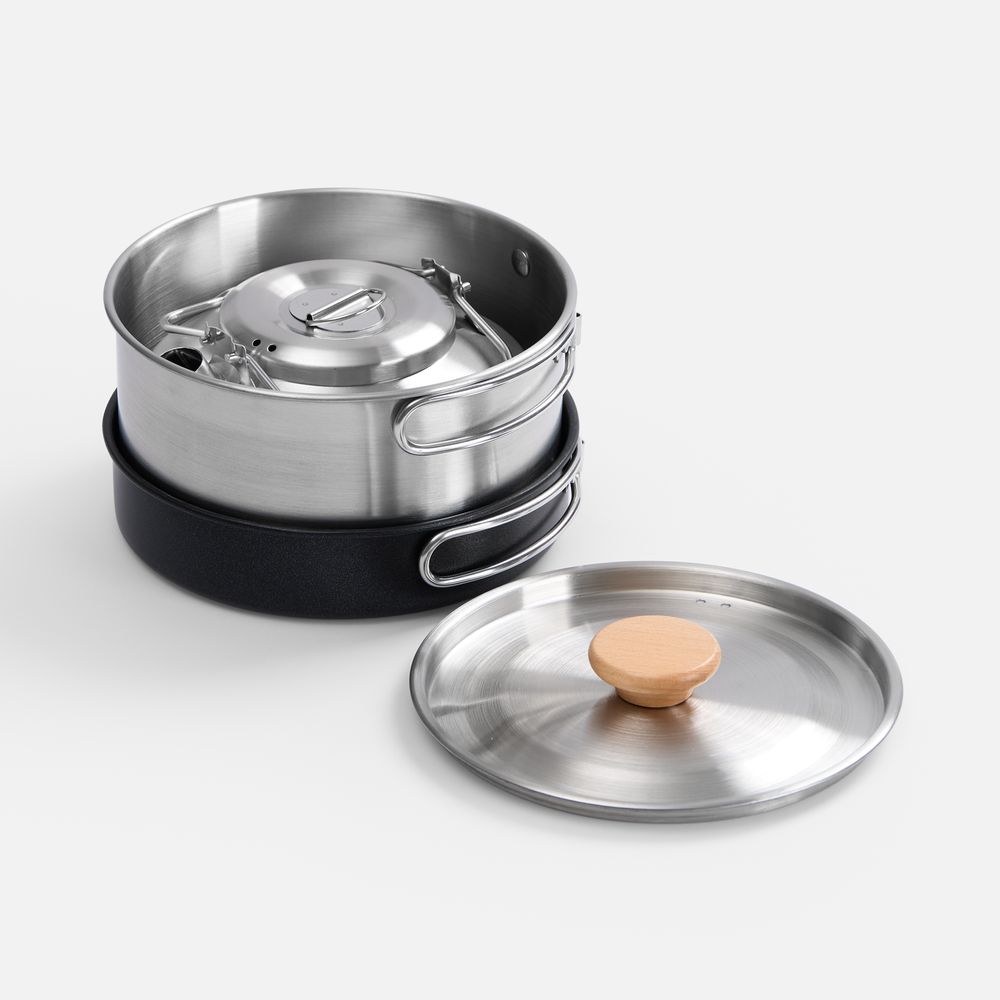 Набор туристической посуды Stackado / Миниатюра WWW (1000)