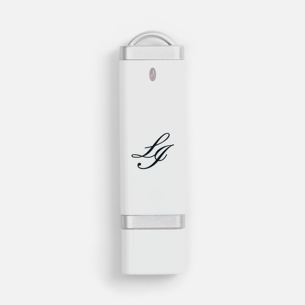 Флешка Profit, 8 Гб, белая / Миниатюра нанесения (1000)