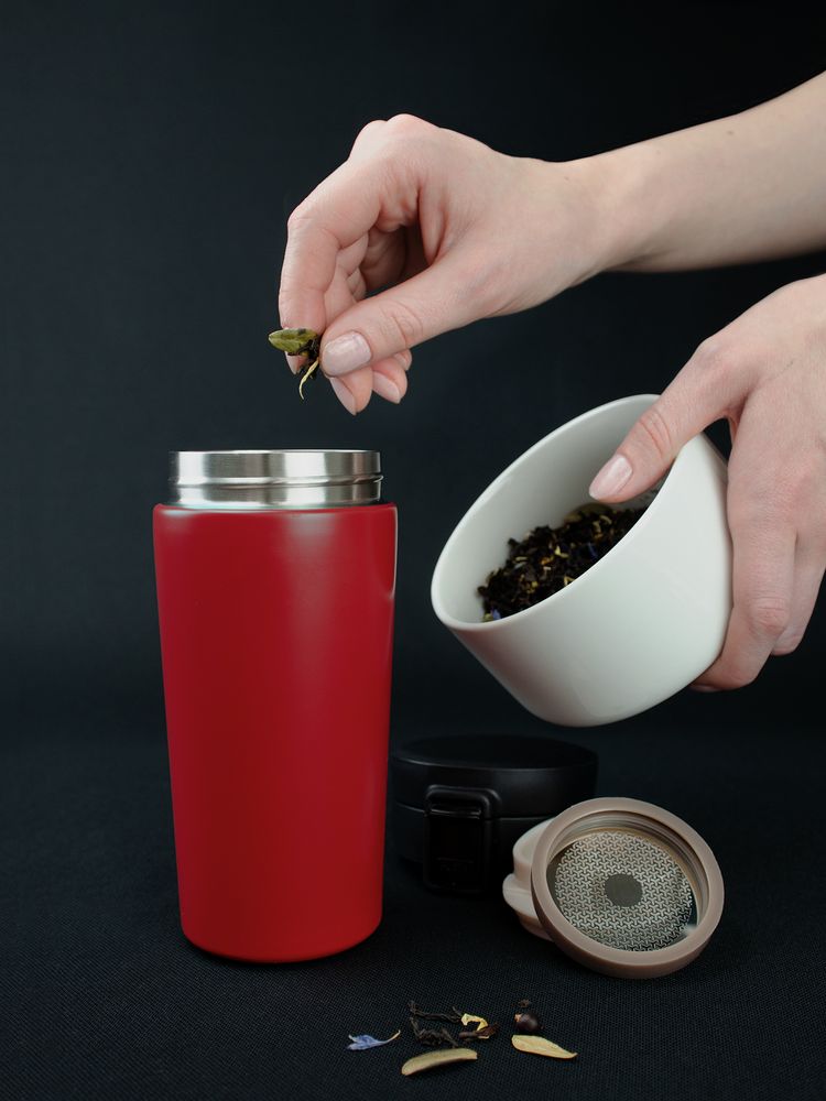 Термостакан No Leak Infuser, красный / Миниатюра WWW (1000)