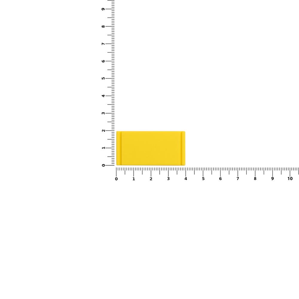 Лейбл из ПВХ Dzeta, XS, желтый / Миниатюра WWW (1000)