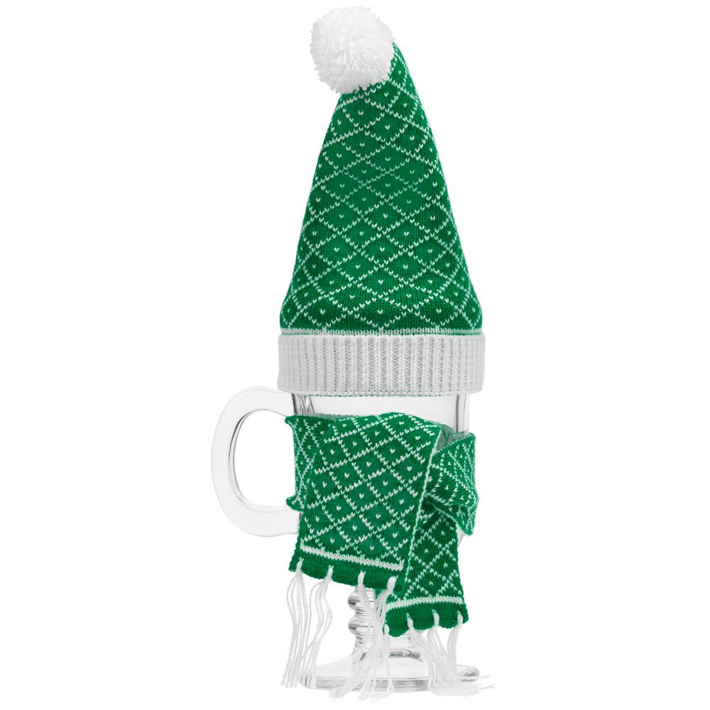Вязаный шарфик Dress Cup, зеленый / Миниатюра WWW (1000)