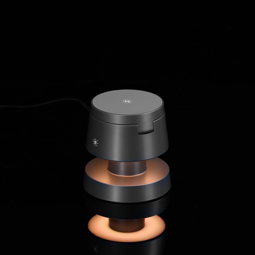 Станция беспроводной зарядки с подсветкой Lume, серая / Миниатюра WWW (1000)