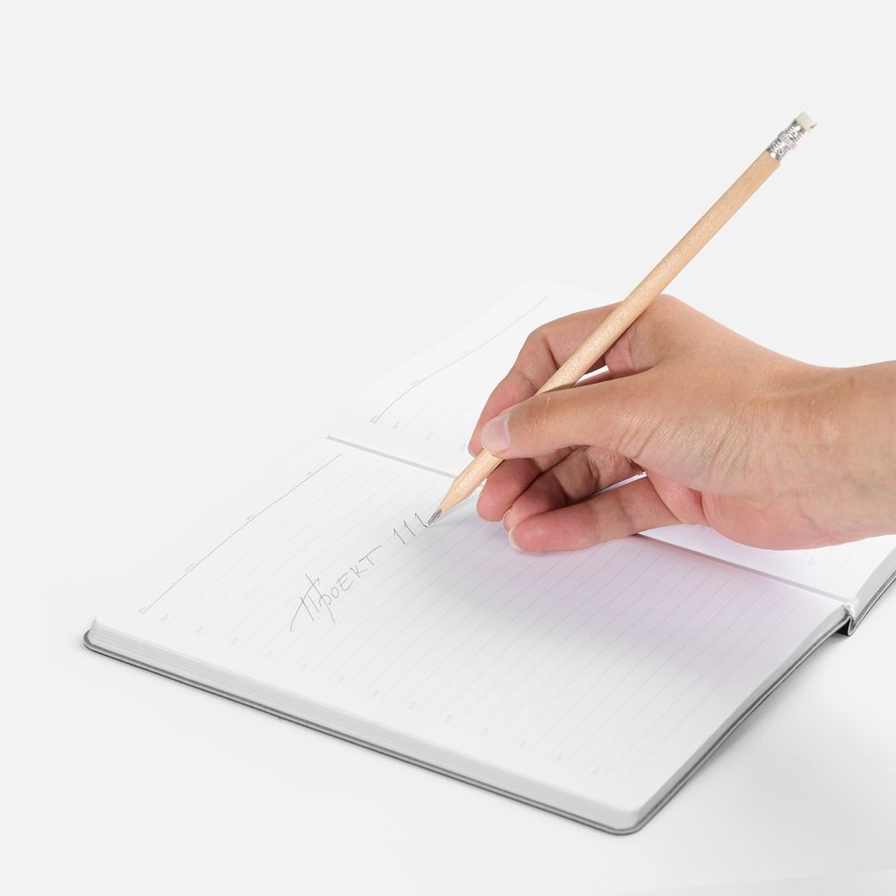 Карандаш простой Triangle с ластиком, неокрашенный / Миниатюра WWW (1000)