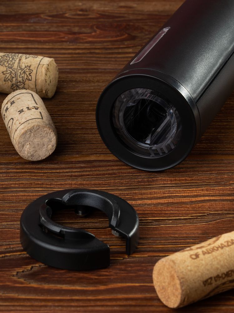 Электрический штопор с ножом для фольги Wine Crime, черный / Миниатюра WWW (1000)