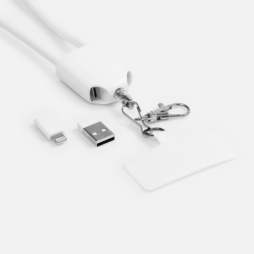 Кабель-ланьярд energyFlex Pro, белый / Миниатюра WWW (1000)
