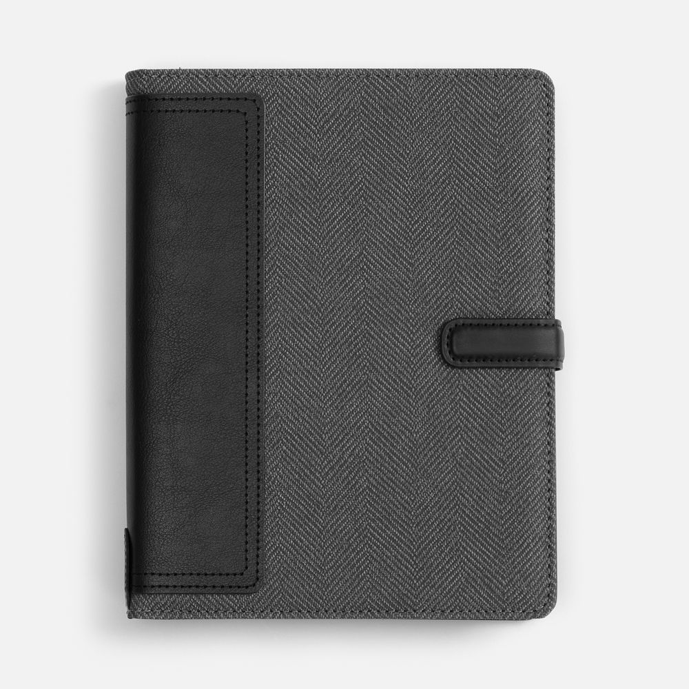 Ежедневник-органайзер Twill, недатированный, черный / Миниатюра WWW (1000)