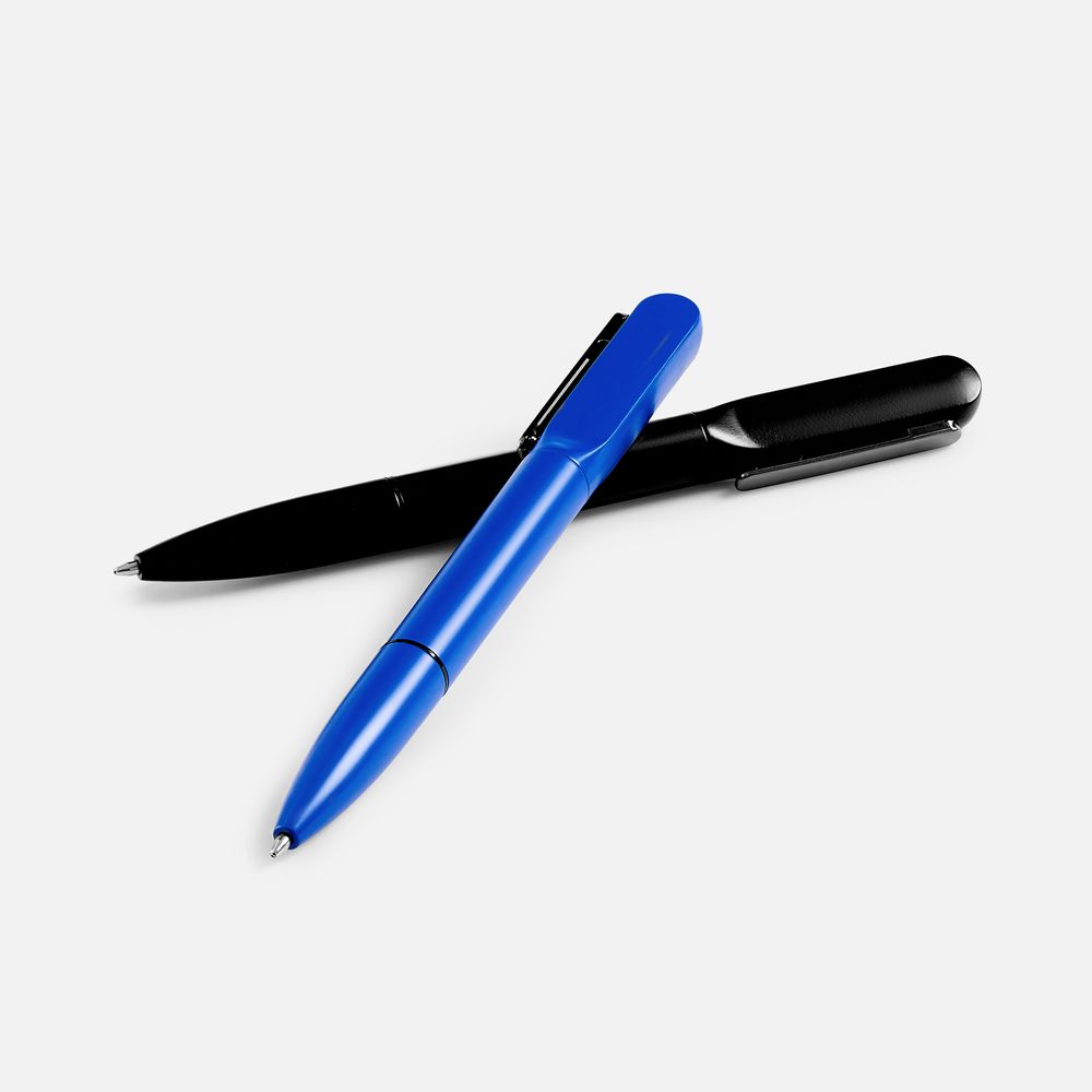 Ручка шариковая Lucenti с подсветкой логотипа, в футляре, черная / Миниатюра WWW (1000)