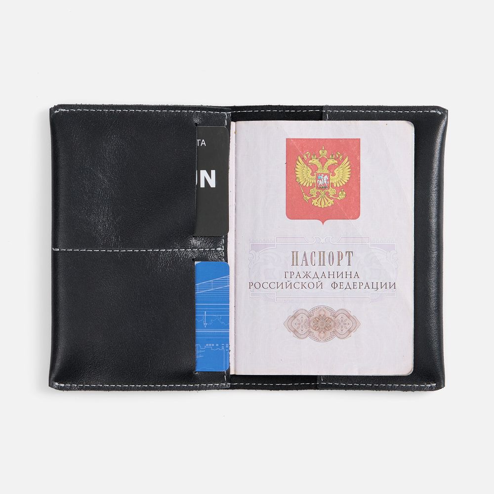 Обложка для паспорта Apache ver.2, черная / Миниатюра WWW (1000)