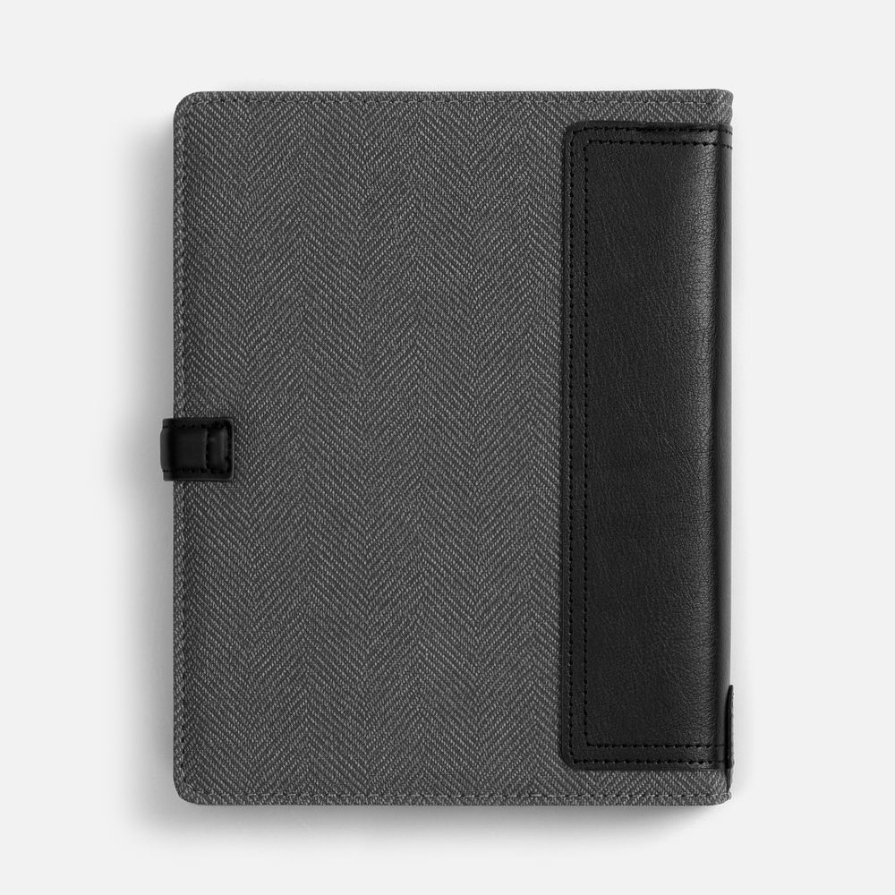 Ежедневник-органайзер Twill, недатированный, черный / Миниатюра WWW (1000)