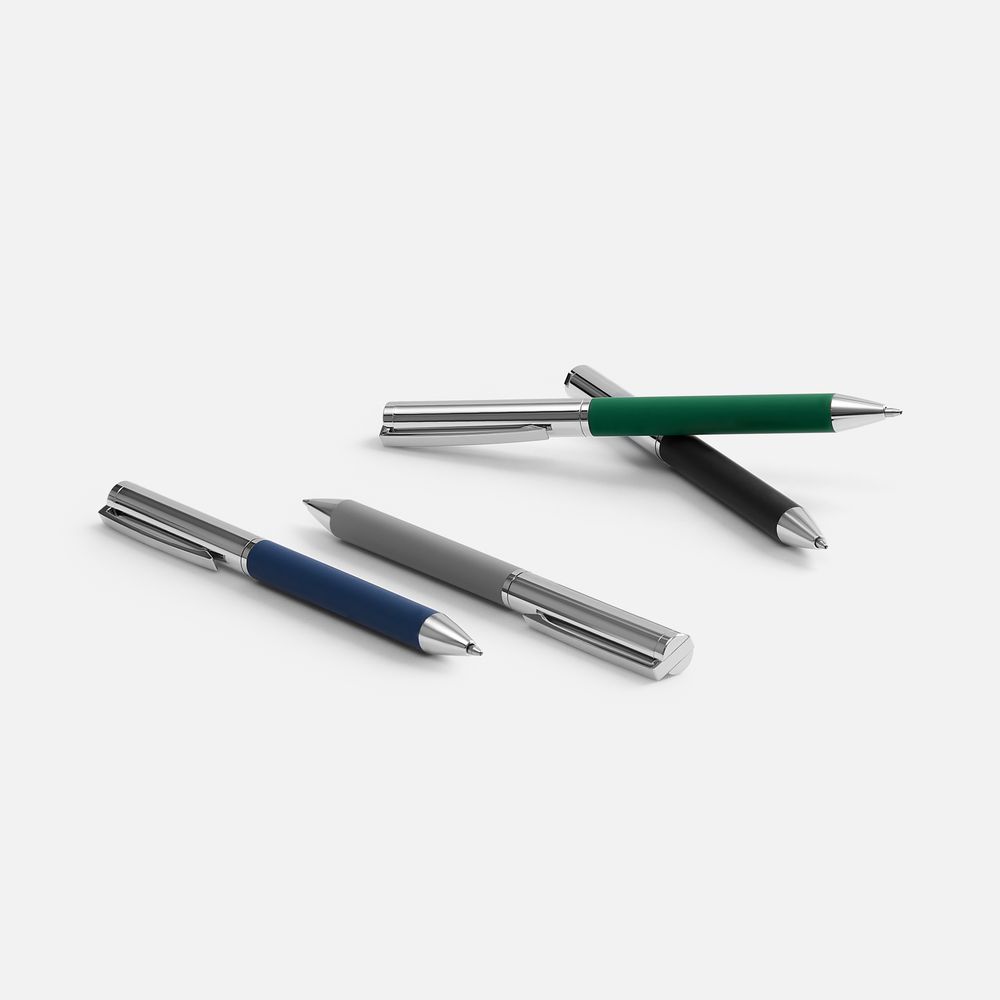 Ручка шариковая Eyeshot Soft Touch, темно-зеленая / Миниатюра WWW (1000)