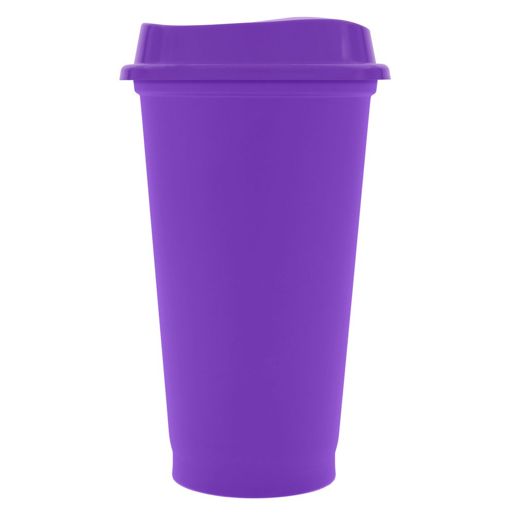 Стакан с крышкой Color Cap, фиолетовый / Миниатюра WWW (1000)