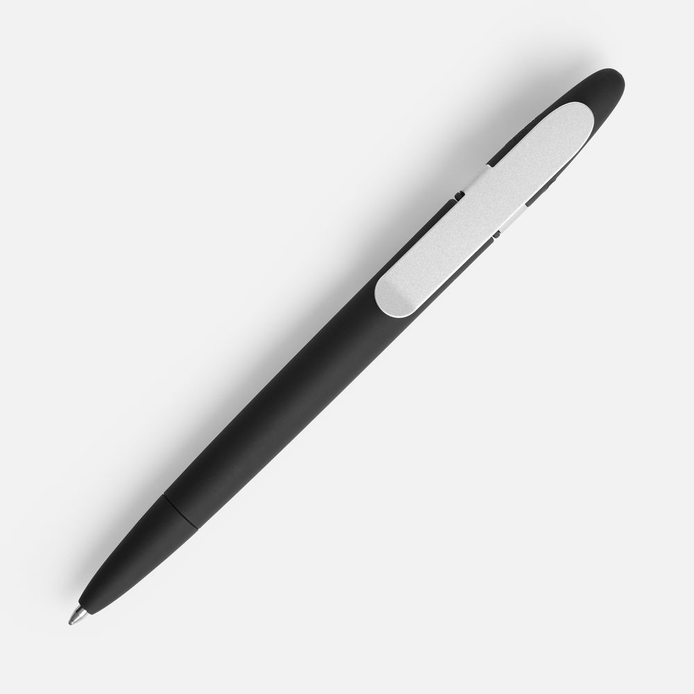 Ручка шариковая Prodir DS5 TSR Metal Clip, черная / Миниатюра WWW (1000)