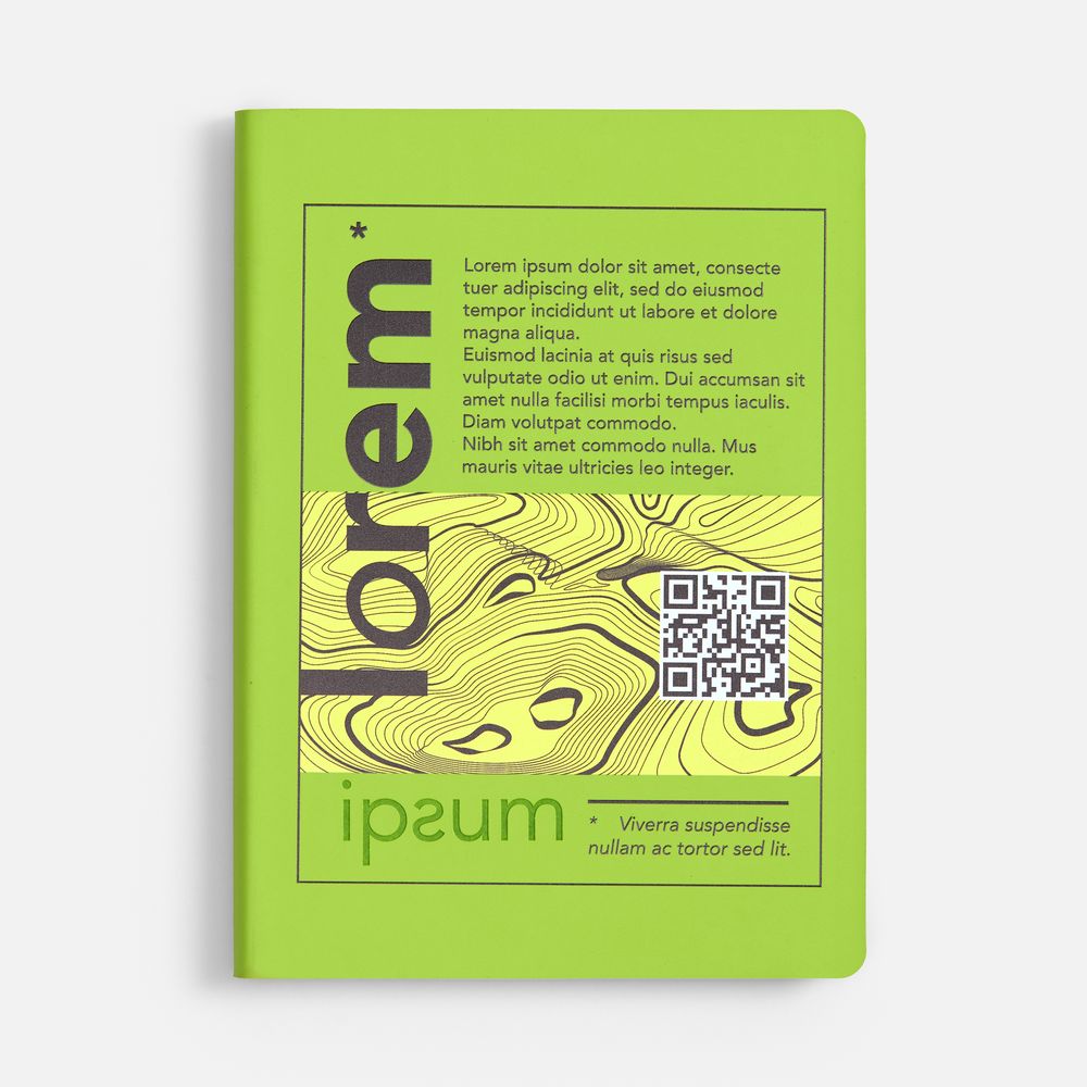 Ежедневник Flex Shall New, недатированный, светло-зеленый / Миниатюра нанесения (1000)