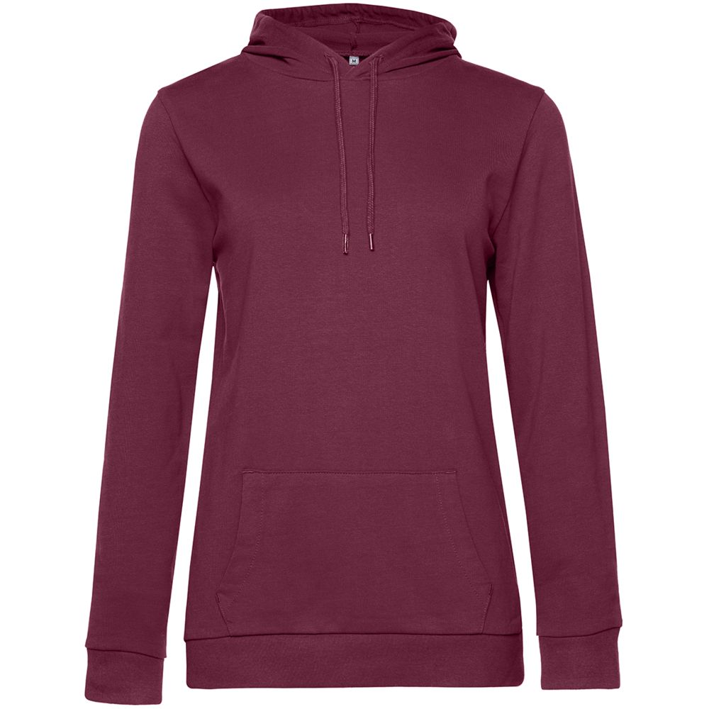 Толстовка с капюшоном женская Hoodie, бордовая / Миниатюра WWW (1000)