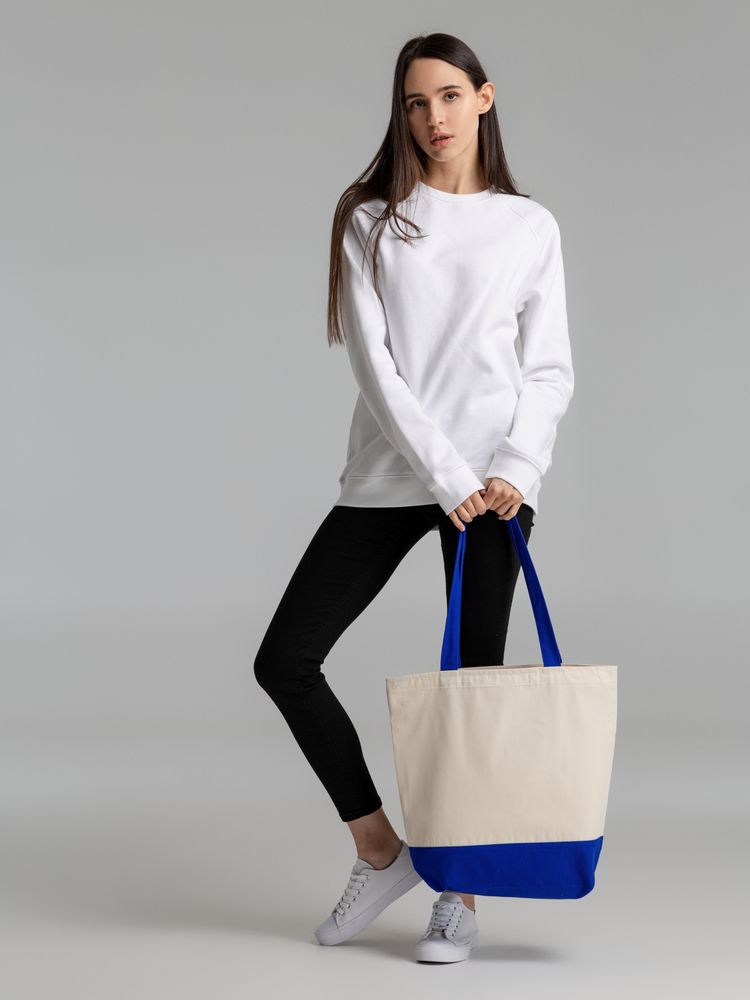 Сумка для покупок на молнии Shopaholic Zip, синяя / Миниатюра WWW (1000)