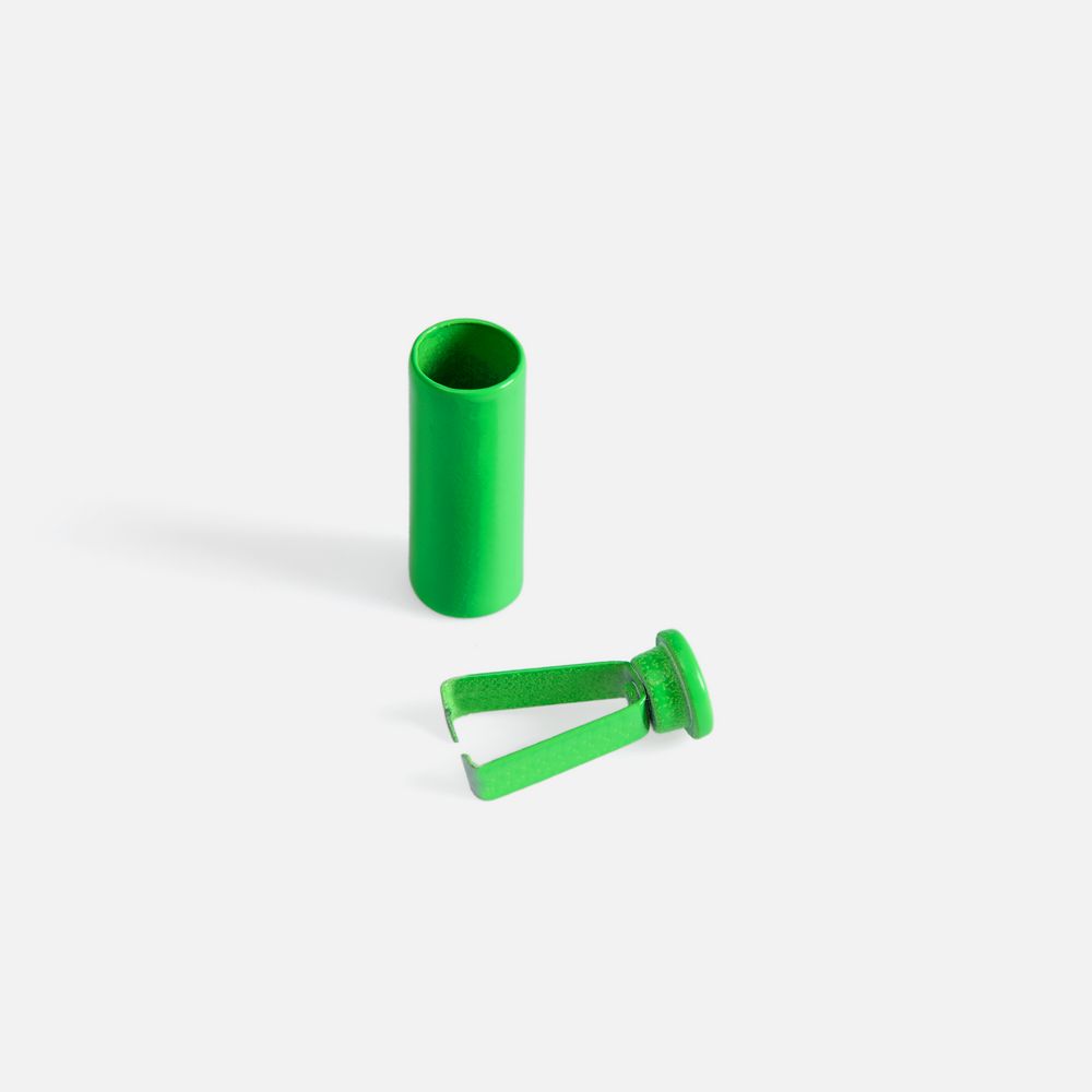 Наконечник для шнурка Nozzle, ver.2, зеленый неон / Миниатюра WWW (1000)