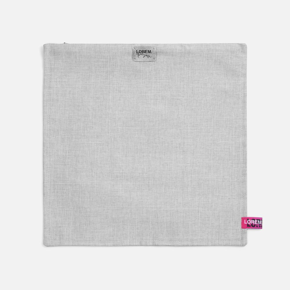 Подушка Settle In, серая / Миниатюра нанесения (1000)