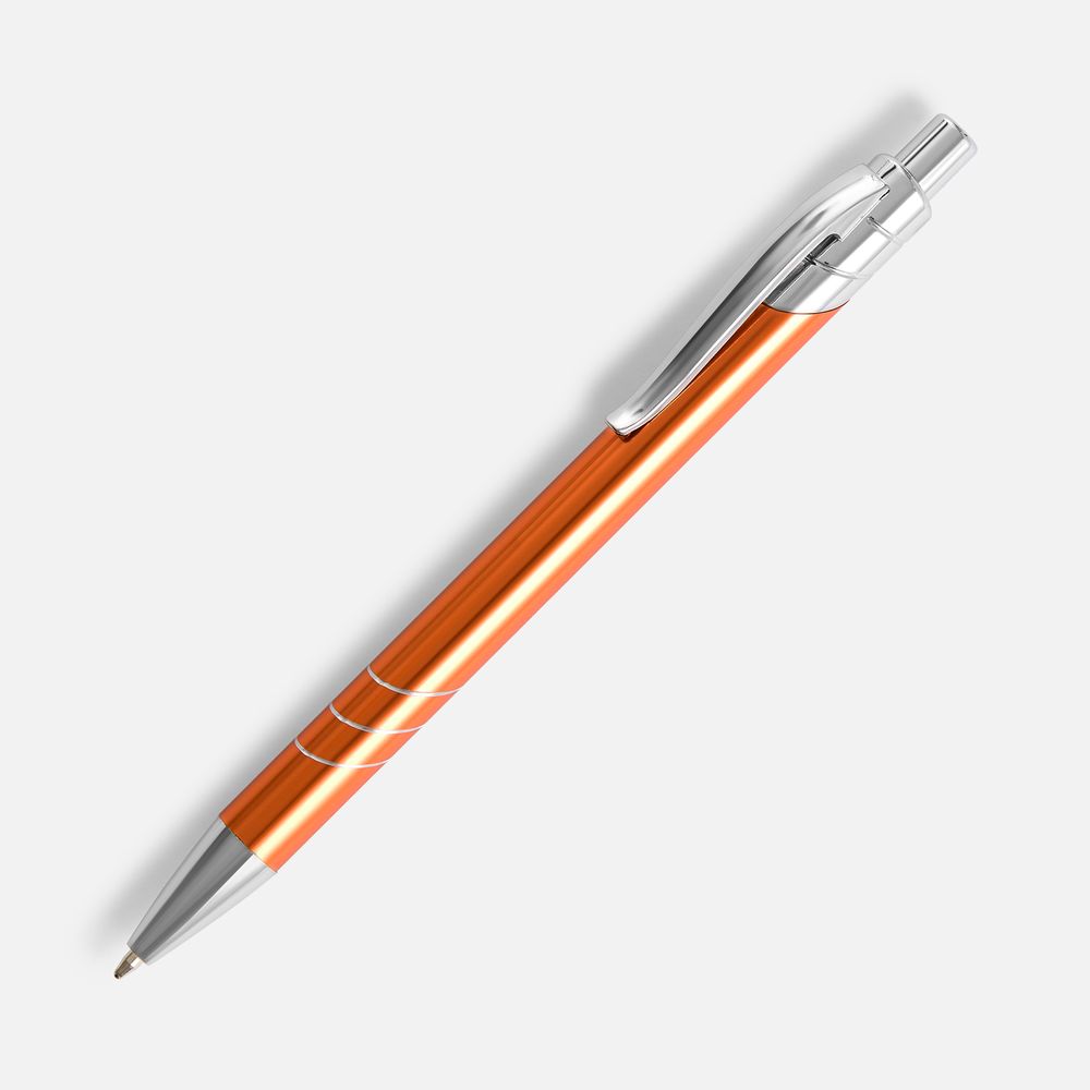 Ручка шариковая Underton Metallic, оранжевая / Миниатюра WWW (1000)