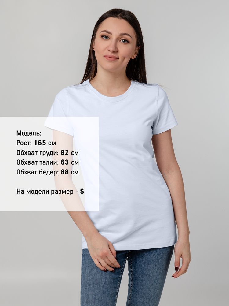 Футболка женская T-bolka Stretch Lady, белая (холодный оттенок) / Миниатюра WWW (1000)