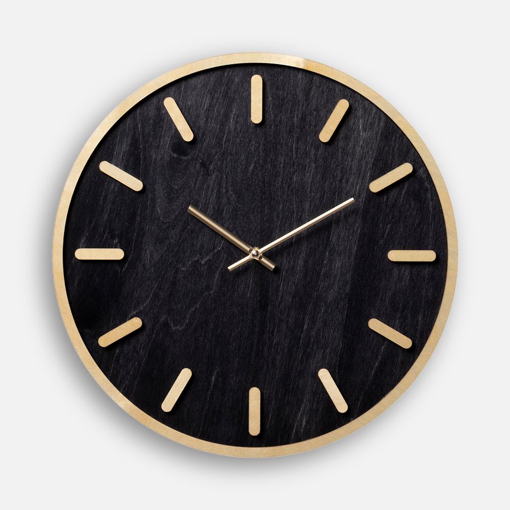 Часы Timefolio, черные / Миниатюра WWW (1000)