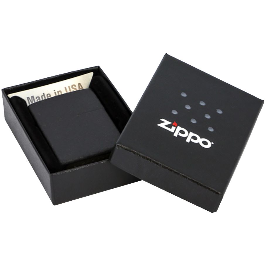 Зажигалка Zippo Classic Matte, матовая черная / Миниатюра WWW (1000)