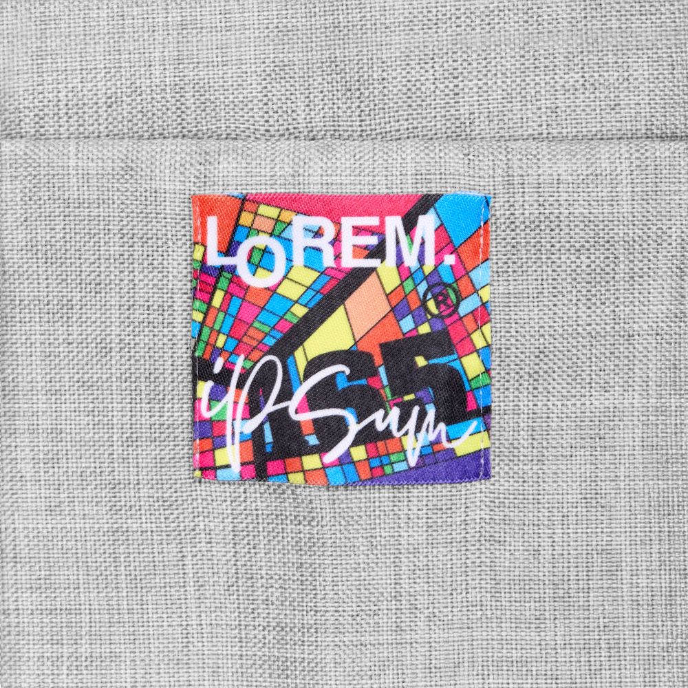 Подушка Settle In, серая / Миниатюра нанесения (1000)