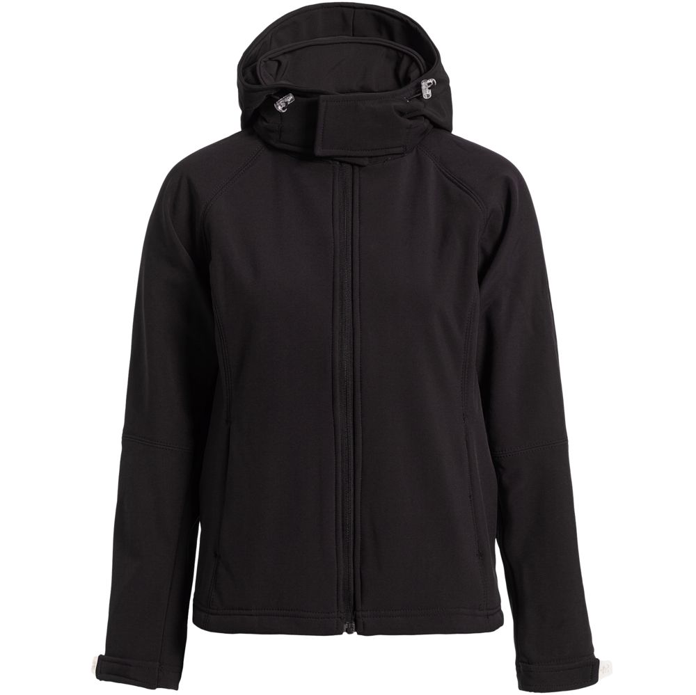 Куртка женская Hooded Softshell черная / Миниатюра WWW (1000)