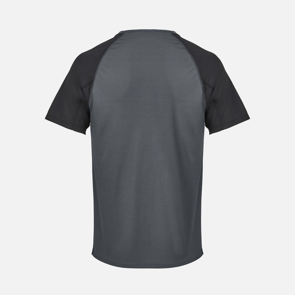 Футболка спортивная унисекс Vortex, черная с темно-серым / Миниатюра WWW (1000)