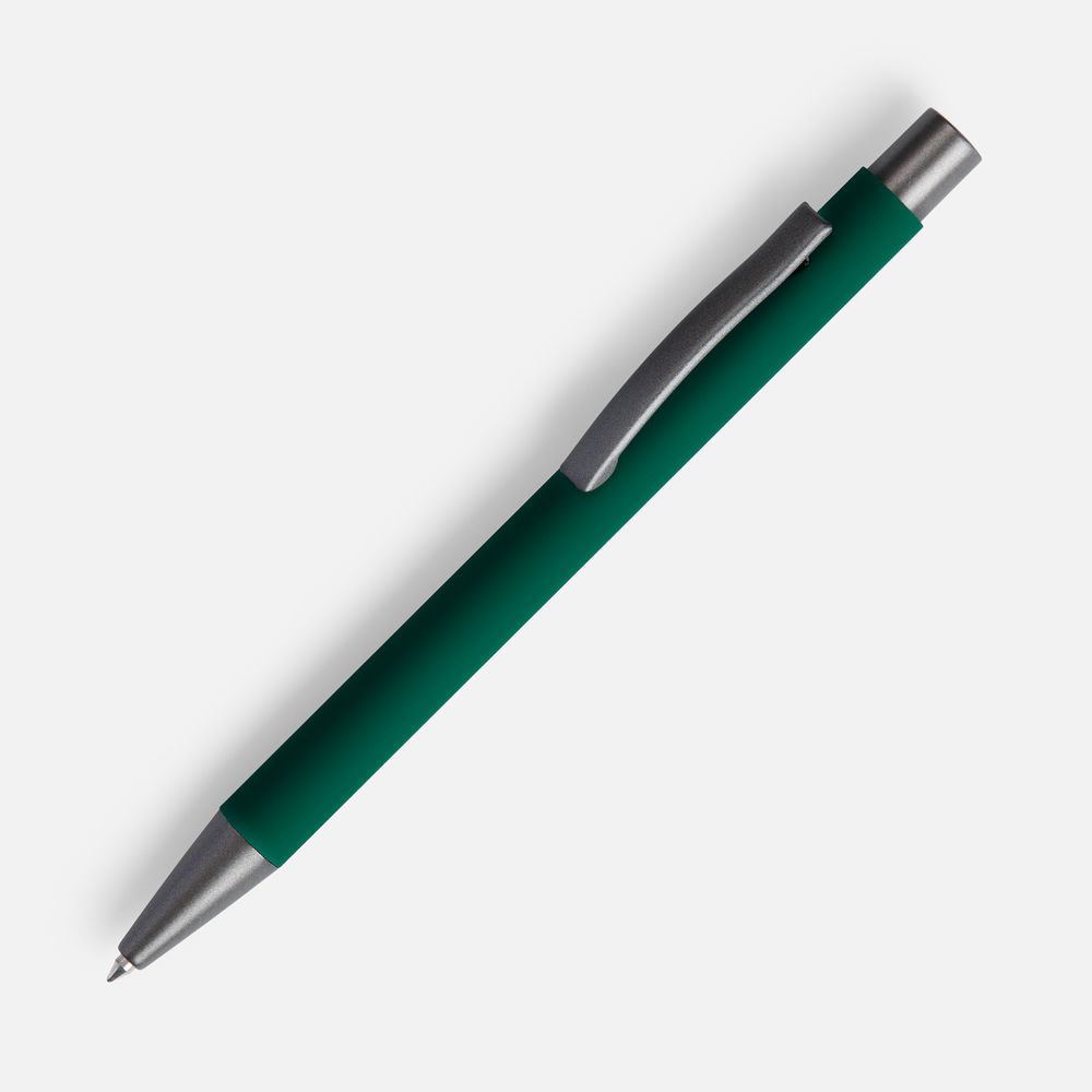 Ручка шариковая Atento Soft Touch, зеленая / Миниатюра WWW (1000)